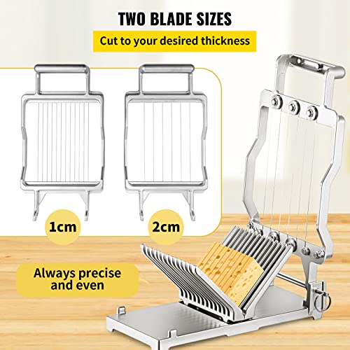 Cheese Slicer with Wire - 1cm & 2cm Thickness Replaceable Blade - Normal