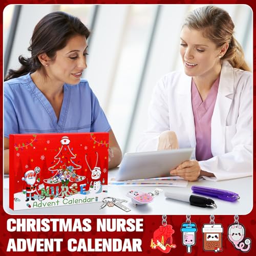 Christmas Nurse Advent Calendar 2026 - 24 Days Holiday Countdown Gift