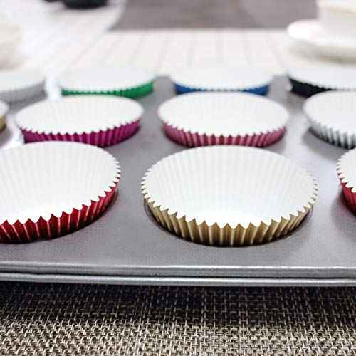 Eoonfirst Green Foil Cupcake Case Liners Christmas Day Baking Muffin Paper Cups 200Pcs
