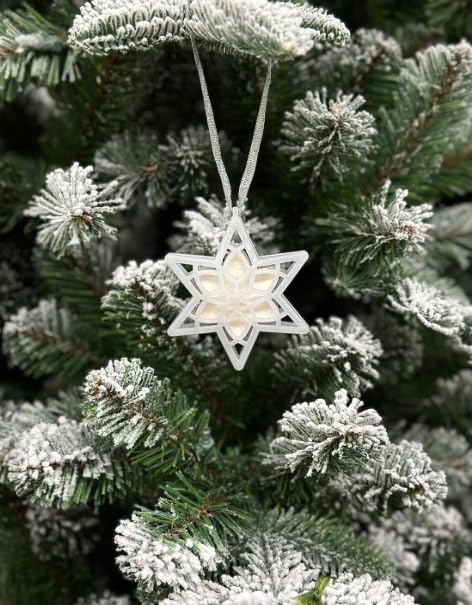 Scentsicles White Winter Fir Scented Christmas Ornament Star - Reusable Holiday Decor