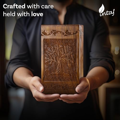 Tree of Life Wooden Urn for Human Ashes - X-Large Rosewood 250 Cu In Variation of THIS listing
