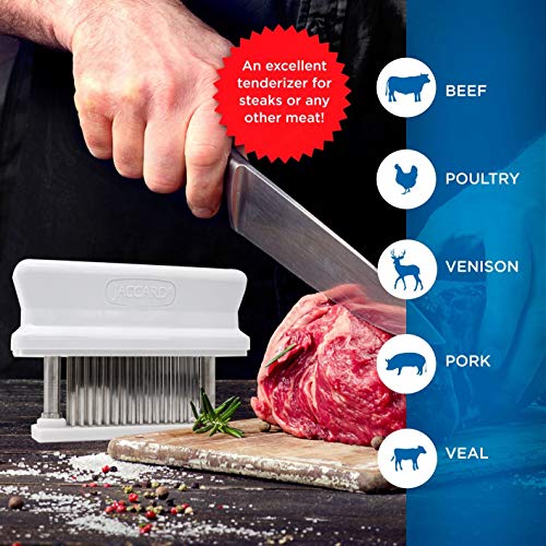 White 48-Blade Meat Tenderizer with Stainless Steel Needles - Pack of 1