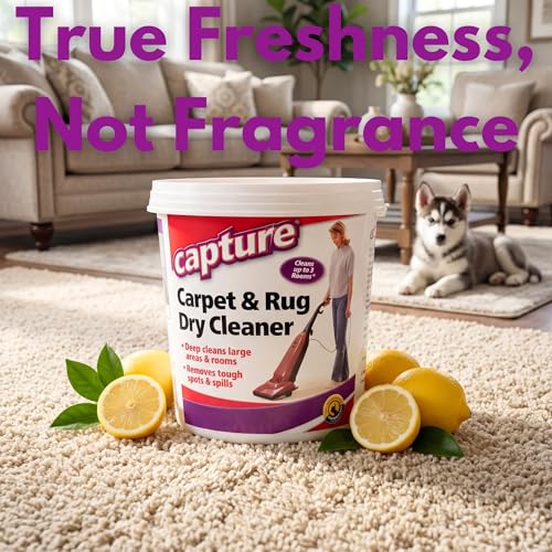 Capture Carpet Total Care Kit 2.5lb Dry Rug Cleaner & Pre-Mist Spray for 250 Sq Ft