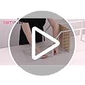 White Rolling Jewelry & Makeup Organizer Cart with Large Drawer - Metal