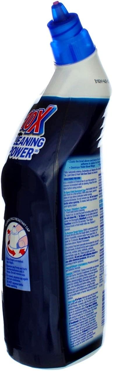 Lysol Power Toilet Bowl Cleaner Gel - Effective Stain Removal & Disinfection | 24oz (Pack of 3)