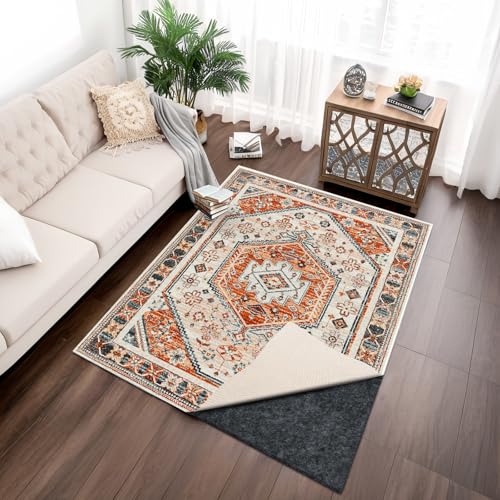 9' x 12' Waterproof Non-Slip Rug Pad for All Floors Felt Cushion for Carpets