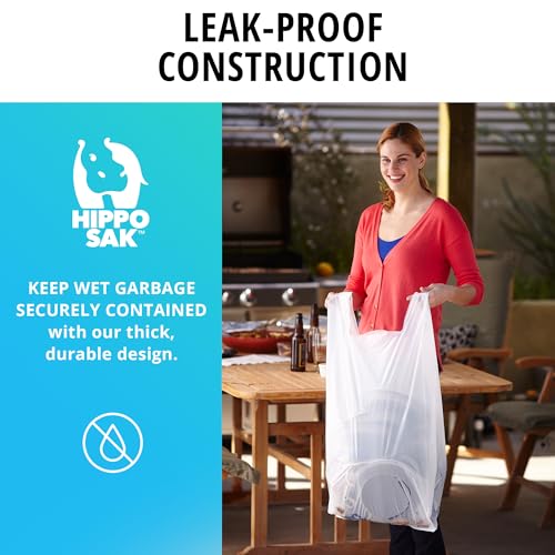 Hippo Sak - Tall Kitchen Garbage Bags with Ergonomic Handles 13