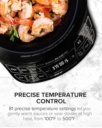 Nuwave Flex Pro 10.25-Inch Portable Induction Cooktop with Touch Display