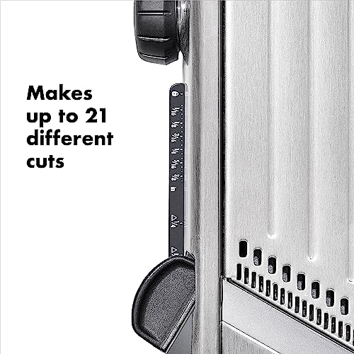 OXO Steel Chef's Mandoline Slicer 2.0 - Adjustable Thickness & Safety Guard - Steel / Slicer