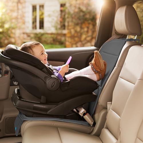 Munchkin Elite Car Seat Protector - Dark Grey, Adjustable & Spillproof