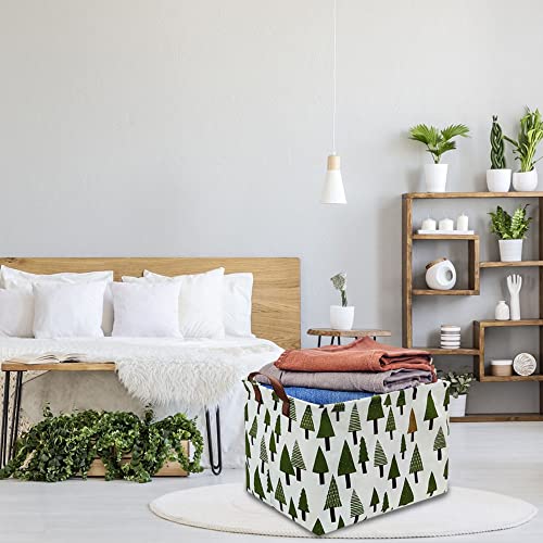 Tree basket,Laundry Basket Green Hamper Fabric Laundry Hamper,for baby hamper Nursery Toy Organizer tree room decor,Christmas gift decor,Gift Basket (tree)