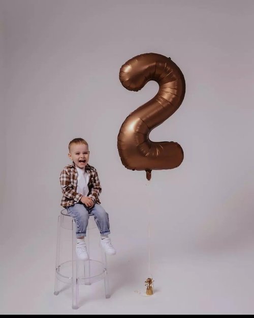Balloon - Dark Brown 40-Inch Number 9 - Giant Chocolate Birthday Decorations for Boys & Girls