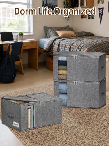 90L Rigid-Structured King Size Comforter Storage Bag - Gray, 2 Pack - Variation of THIS listing