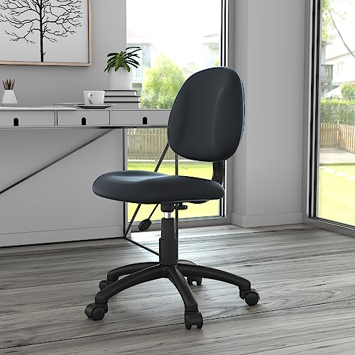 Boss Office Products Black Posture Task Chair - Adjustable, Low-Back Ergonomic Office Chair