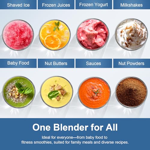 Colarlemo 1200W Personal Blender with Ice Crushing - Silver