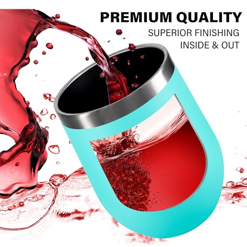 KAIRA Love Florida Mint Travel Tumbler with Lid – 12oz Stainless Steel Wine Cup