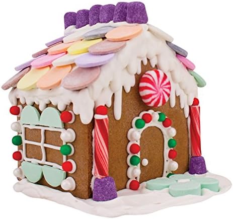 Gingerbread House Cookie Cutter Set - Mini 2-Piece with Recipe Card, 4.5” Tall - Made in USA