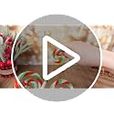 Gerrii 6-Pack Red Green White Candy Cane Christmas Tree Picks 16" Decorations