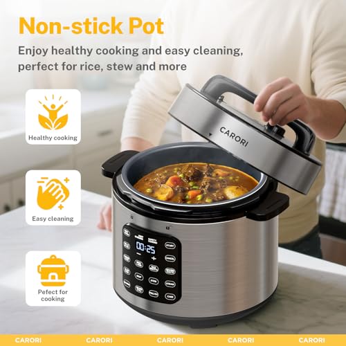 9-in-1 Electric Pressure Cooker 8 Qt - IMD Silver, Multi-Cooker, Slow & Rice