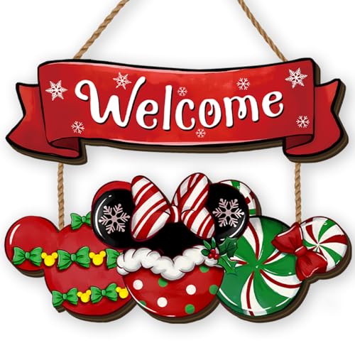 Christmas Wreath 11.8×9.8 Inch Winter Xmas HoHoHo Home Party Decor