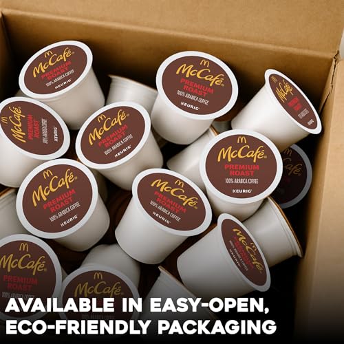 McCafe Premium Roast Coffee K-Cup Pods - Medium Roast, 72 Count, Recyclable, Compatible with Keurig