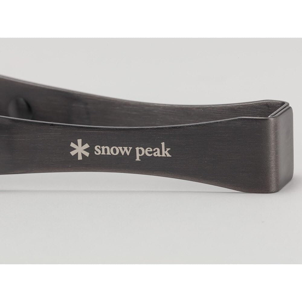 Snow Peak Pitts CS-370 Stainless Steel Tongs, For BBQs, Tapered Design, Corrosion Resistant, Outdoor Camping