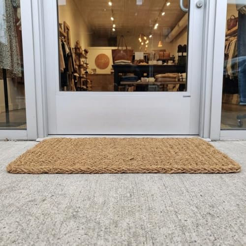 Outdoor Coir Doormat 22x36 Inches Dragon Weave Entry Rug for Indoor & Outdoor Use - Variation 1'10" x 3'
