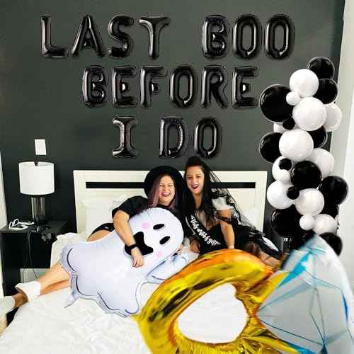 Last Boo Before I Do Decorations Boos Before I Dos Balloons Halloween Bride Shower Bachelorette Engagement Bach Decor