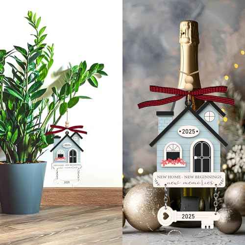 New Home Ornament 2025 - Housewarming Gifts for New House, First New Home Warming Gift Ideas for Couple - House Ornaments for Newhouse Owners Ideas - First Christmas 2025