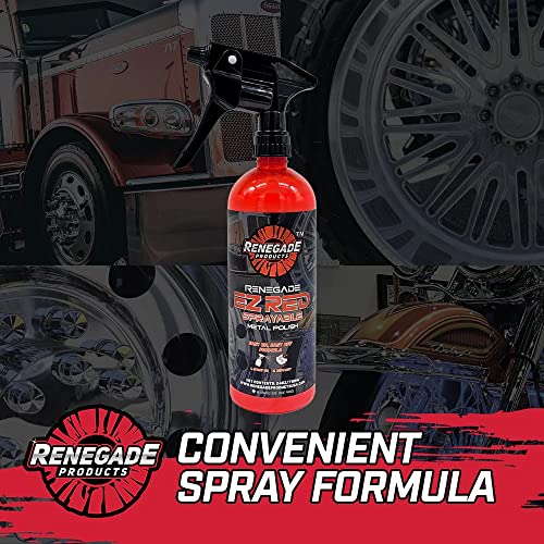 Renegade EZ Red Sprayable Metal Polish for Aluminum & Stainless Steel 24 oz