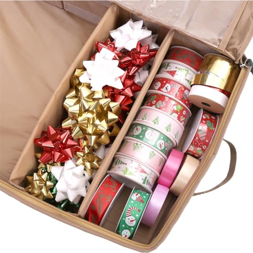 Sattiyrch Red Gift Wrapping Paper Storage Organizer, Holds 20 Rolls