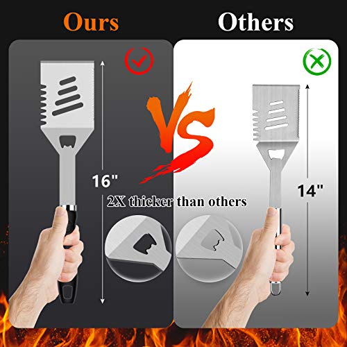 Romanticist 23-Piece Stainless Steel BBQ Grill Tools Kit - Black2