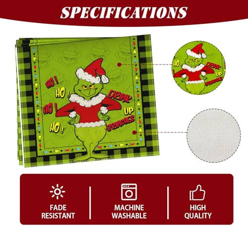 Farmnall 13" x 120" Christmas Table Runner - 100% Polyester, Seasonal Holiday Decor