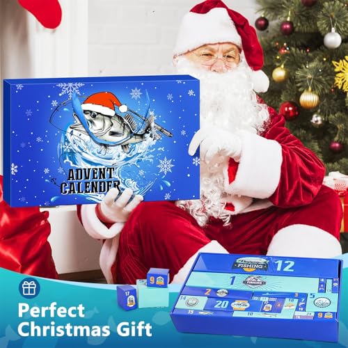 MOVINPE 2026 Fishing Advent Calendar with 24 Lure & Gear Surprises for Fish Lovers