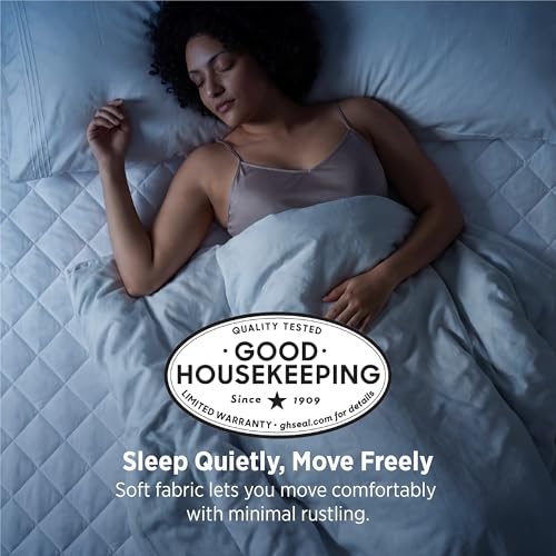 White King Mattress Protector 78x80+18 Inches Waterproof Quilted Bedding