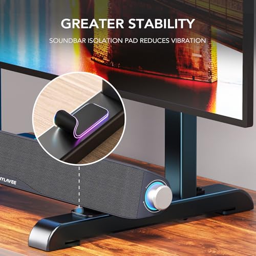 AX WABER Adjustable TV Stand for 37-86 Inch Flat & Curved TVs, Steel Base with Cable Management, Supports up to 150 lbs