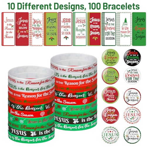 300 Pack Christian Christmas Gifts - Jesus is the Reason for the Season Religious Accessories Set