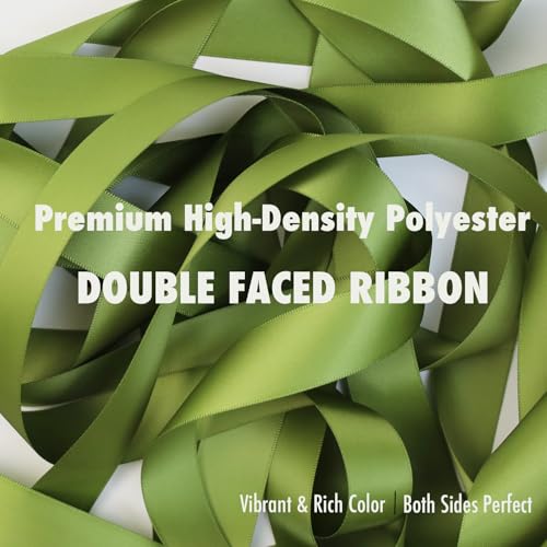 LELYZ 35 Yards Double Faced Satin Ribbon Willow 1" for Gift Wrapping Crafts Wedding