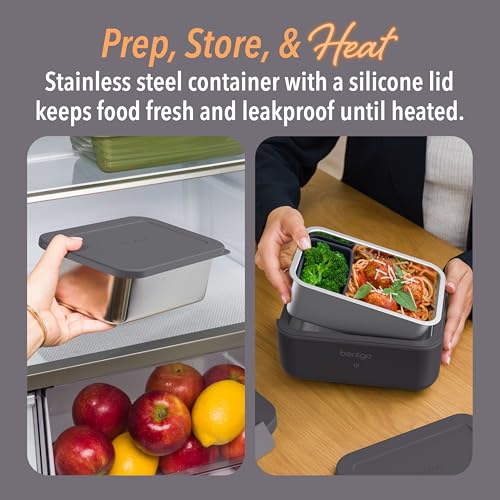 Obsidian Bentgo Heat Electric Lunch Box & Food Warmer for Work & Travel