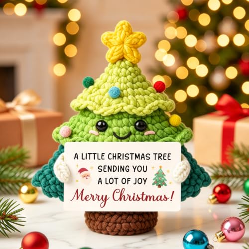Merry Christmas Mini Crochet Tree Gift for Women – Crosheet