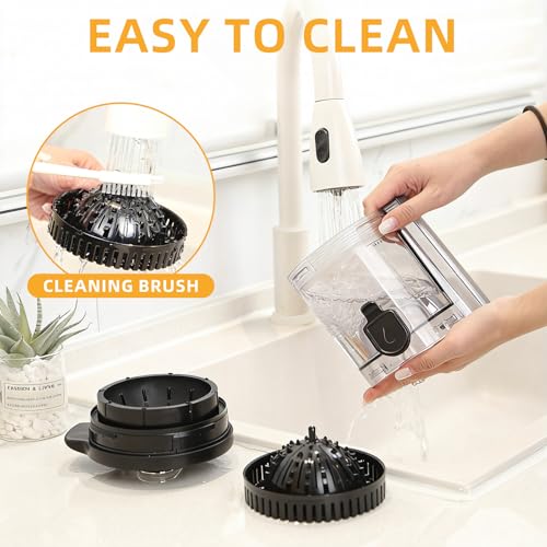 Keerain Electric Citrus Juicer Machine with 2 Cones - One-Touch Orange & Fruit Extractor