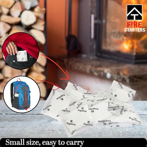 Bulk Fire Starters 500 Pack Waterproof Odorless for Fireplace, Grill & Campfire