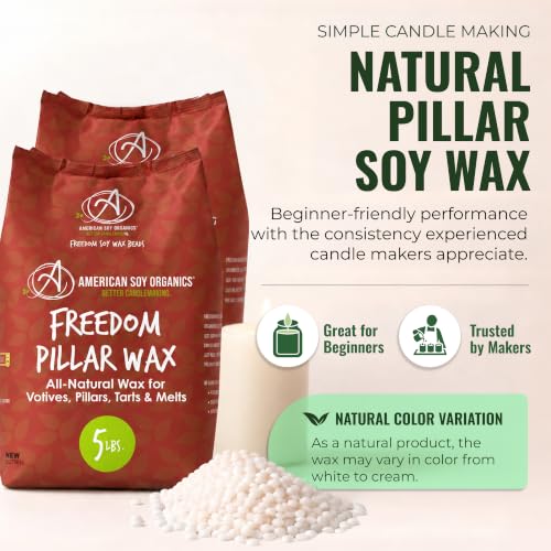 10 lbs Soy Wax Beads for Candle Making - Natural Paraffin-Free Candle Wax