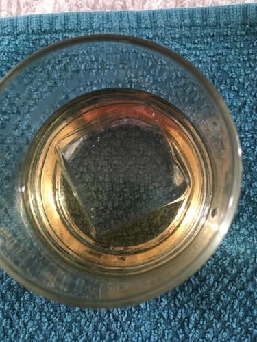 Clear Ice Tray for 2-Inch Glass-Like Cubes - BPA-Free Silicone, Reusable
