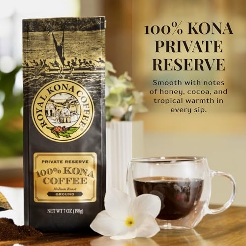 Kona Coffee Ground - Private Reserve 100% Hawaiian Medium Roast, 7 oz - Variation of THIS listing