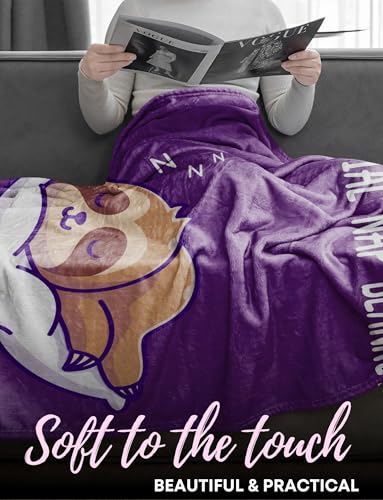 Violet Huglanket Boss Lady Gift – Funny Nap Blanket for Women, 60 x 80 inches