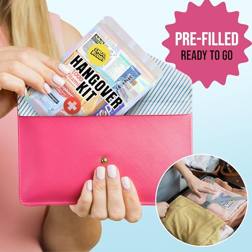 Premium Hangover Kits (6 Pack) for Bachelorette Parties, Weddings & Birthdays - Pre-Filled Party Favors