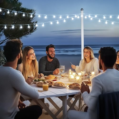 100ft Globe String Lights Indoor Outdoor Waterproof, 200 LED Christmas fairy Lights Plug in with Remote, Connectable Hanging Lights for Bedroom Classroom Camping Patio Wedding Garden Decor, Warm White