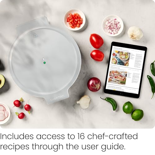 Countertop Electric Pizza Oven & Maker - 13x15 Inch Concrete Finish, 1440W
