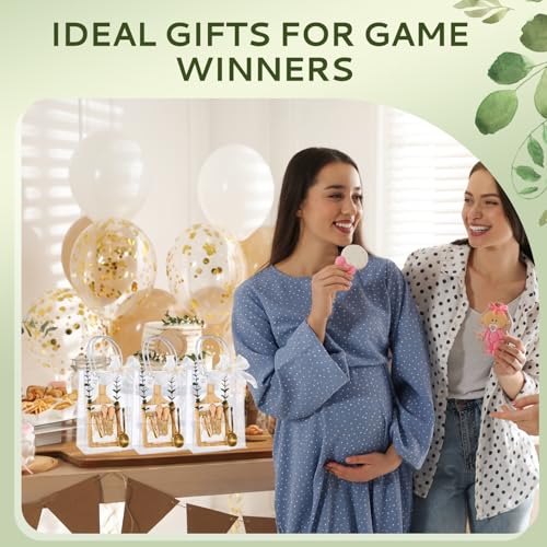 Baby Shower Prizes Gift Set - 6 Square Bamboo Cheese Boards & Accessories